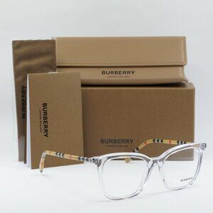Burberry BE2390 3889 Square Eyeglasses 52mm - Transparent